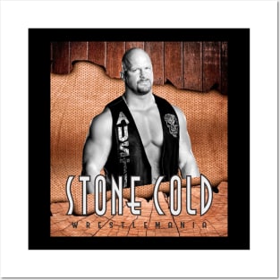 WRESTLEMANIA STONE COLD Posters and Art